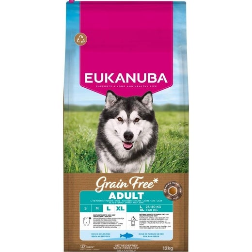 Eukanuba Adult LARGE Grain Free Ocean Fish 12kg